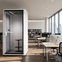 Cabine téléphonique insonorisée moderne pour bureau, pod acoustique d'intimité, mobilier de bureau silencieux et portable pour appartement et hôtel