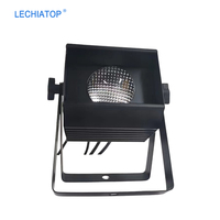 Lampu sorot LED COB Mini 80W portabel, lampu kaleng DMX kontrol 512 2 dalam 1 Putih Hangat dan putih untuk panggung teater Ballroom pernikahan