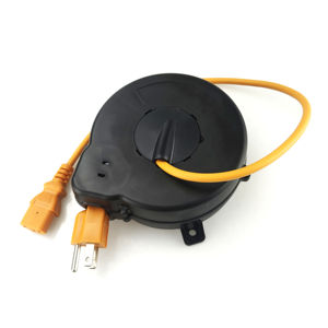 بكرة كابلات كهربائية صغيرة محمولة قابلة للطي تلقائيًا للتثبيت على الحائط DYH-1805، قابلة للتمدد مصنوعة من البولي بروبيلين والمعدن H05VV-F - Product Image 2