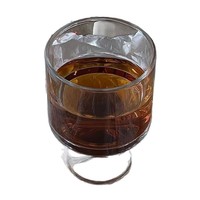 Hoogwaardig sodakalkglas fruitdrank- en waterglas, hoge ijsbeker, huishoudelijke dessert- en koffiebeker, steelloze kelk