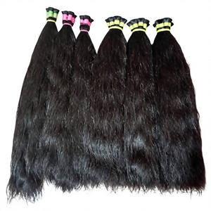 Extensions de cheveux humains indiennes non-Remy à double trame 100g - Product Image 3