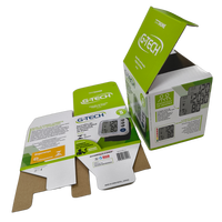 Boîte d'emballage en carton ondulé avec impression 4 couleurs, gaufrage, revêtement UV, boîte pliante personnalisée, produits ménagers, matériaux recyclés
