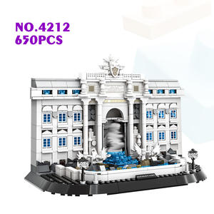 Wange 4212, Maqueta de la Fuente de Trevi de Roma, Adorno Arquitectónico, Modelo de Plástico para Armar, Juego de Bloques de Construcción, Juguete de Bloques de Plástico, Regalo - Product Image 1