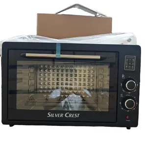 48L Hot trotary điện lò nướng bánh pizza không khí lò Fryer nướng oaster lò nhà sản xuất giá thấp Bạc Crest