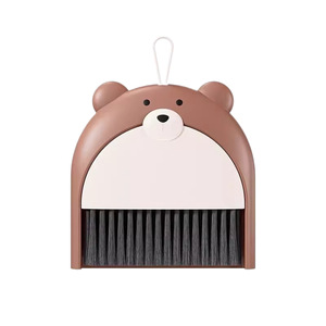 <b>Mini</b> Bear <b>Desk</b> Broom Set Soft Nylon Bristles Plastic Handle Home Furniture Cleaning - Product Image 5