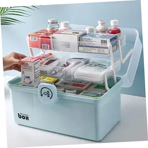 急救箱药盒储物盒旅行药物旅行药盒急救箱汽车塑料储物容器