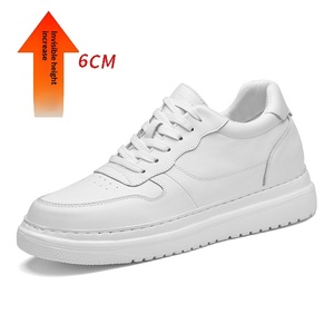 Zapatos Deportivos de Suela Suave, Otoño, Nueva Moda, Piel Vacuna, Suela Gruesa, Aumento Invisible de 8 cm, Forro de Malla Transpirable, Punta Resistente al Desgaste - Product Image 6