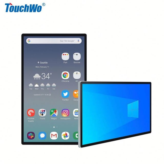 Touchwo 215-Inch Commercial Display PCAP Capacitive Touch Screen with USB Serial DVI Interfaces for POS KDS Self Ordering