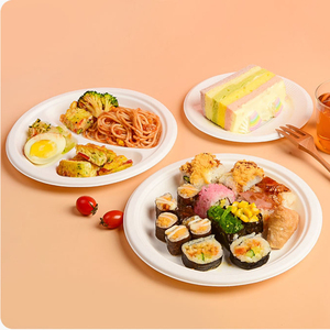 <span class=keywords><strong>Assiette</strong></span> de plateau en <span class=keywords><strong>carton</strong></span> jetable personnalisé pour salade, collation, hamburger, lait, etc. - Product Image 4