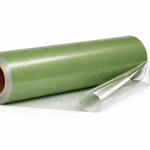 KPTECH Green High Gloss PU Leather Sheet Roll <b>Self</b> <b>Adhesive</b> Vinyl Wrap for Furniture Interior Decor - Product Image 2