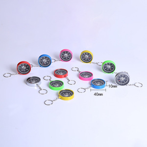 Porte-clés Mini boussole <span class=keywords><strong>pour</strong></span> enfants, accessoire multifonctionnel en métal, <span class=keywords><strong>pour</strong></span> porte-clés de survie, randonnée en plein air, vente en gros, - Product Image 4