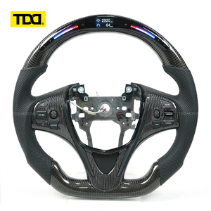พวงมาลัยคาร์บอนไฟเบอร์แท้ TDD พร้อมไฟ LED สำหรับ Acura TLX - Product Image 1