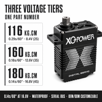 Motor Servo Robot XQ-POWER XQ-S9150D 180kg Tanpa Sikat Serial Bus Tahan Air Distributor ODM Lengan Industri 64mm 452g