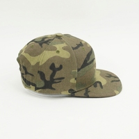 Casquette Snapback Unisexe en Polyester/Coton avec Broderie Personnalisée Camouflage, Mode Hiver Hip Hop Street Sportive, pour le Sport et le Cyclisme