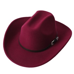 Nuevo Sombrero Vaquero <span class=keywords><strong>de</strong></span> Fieltro <span class=keywords><strong>de</strong></span> <span class=keywords><strong>Lana</strong></span> <span class=keywords><strong>de</strong></span> Lujo al por Mayor con Logotipo Personalizado <span class=keywords><strong>para</strong></span> Hombres Adultos, Ideal <span class=keywords><strong>para</strong></span> Fiestas y Decoración - Product Image 6