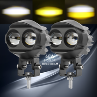 Projecteur de brouillard à LED U12 de 2 pouces pour accessoires de moto Phare antibrouillard à LED
