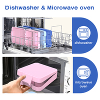 Aohea Boîtes à bento en plastique sans BPA OEM ODM Kids Lunch Set pour l'école Eco-Friendly Leak-Proof Chine