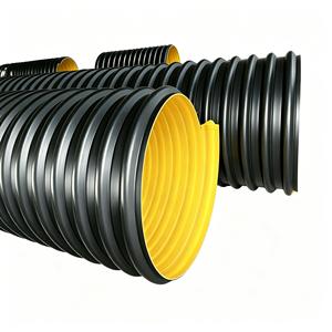 Tubo a <span class=keywords><strong>Spirale</strong></span> Rinforzato con Striscia d'Acciaio HDPE per Drenaggio Fognario, Anticorrosione, Ecologico, Alta Pressione - Product Image 2