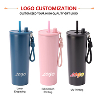 Gobelet isotherme portable en acier inoxydable TY avec logo personnalisé, 710 ml, grande capacité, double paroi, isolation sous vide, maintien au chaud de 6 à 12 heures