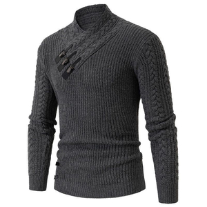 Maglione da Uomo, Pullover con Collo Tondo, Maglieria Lavorata a Maglia per Uomo - Product Image 5