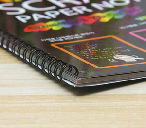 Cuaderno de Papel para Rascar Arcoíris, Juguete de Dibujo para Niños, Libro de Arte, Papel Mágico para Pintar con Colores, Diario - Product Image 6