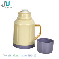 Botol Vakum Kaca Klasik Bebas BPA 1L dengan Gagang, Tutup Ganda, Teko Teh, Menjaga Dingin & Panas, Untuk Penggunaan Dapur