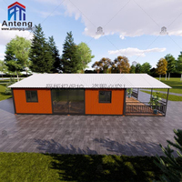 Maisonnette modulaire extensible en acier, design de mur isolé, certifiée pour une utilisation résidentielle et commerciale