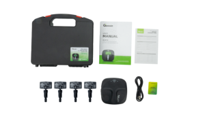 Gussin 4 cái 1 kích hoạt lập trình TPMS Monitor hệ thống cảm biến Đen nhôm 315 433Mhz kỹ thuật số ứng dụng di động lập trình cho điện thoại - Product Image 4