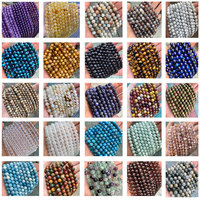 Perles rondes en howlite turquoise synthétique crème blanche en vrac à prix de gros pour la fabrication de bijoux