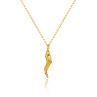 Collier pendentif en argent 925 plaqué or en forme de poivre, micro-incrusté de zircon, tridimensionnel, chaîne de clavicule, cadeau de fiançailles