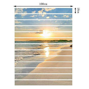 3D Sunrise Ocean Beach Auto-Adhésif Contremarches Autocollants - Product Image 3