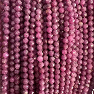 ลูกปัดคริสตัลอัญมณีทรงหลวมทรงกลมขนาด2มม. 3มม. 4มม. พลอยทับทิมลูกปัดทรงหลวมตัดสุกใสของขวัญเครื่องประดับ DIY - Product Image 5