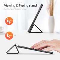 Étui pour Honor Pad X8a, série DUX DUCIS Domo, support pliable à trois volets, housse de protection pour tablette en cuir PU