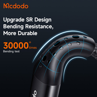 Cable de Datos Inteligente LED con Apagado Automático Mcdodo 346/741/736 de 100 W, Cable de Carga Rápida USB-C a Tipo C con PD de 100 W