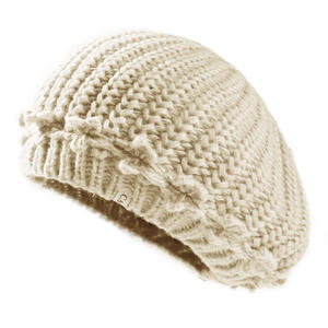 Nouveau chapeau en dentelle <span class=keywords><strong>crochet</strong></span>ée à la main pour l'automne et l'hiver pour femmes, tendance, petit visage, grande circonférence de tête, béret de peintre - Product Image 4