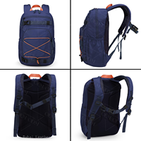 Sac d'école polyvalent ODM multi-poches avec boucle de poitrine réglable et poches pour bouteille d'eau, idéal pour les tout-petits en voyage en extérieur