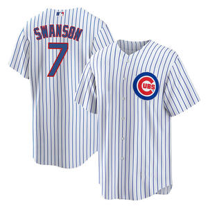 男士棒球衫 芝加哥棒球球衣 缝制 23 号桑德伯格 7 号斯温森 30 号塔克 4 号克劳·阿姆斯特朗 - Product Image 3