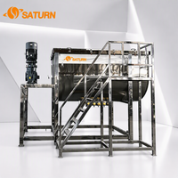 Mélangeur à ruban horizontal Saturn 3500L pour séchage par pulvérisation destiné aux industries chimiques, détergentes et cosmétiques (traitement de mélanges en poudre SUS304)