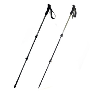 Bastones de trekking Xibu para exteriores, de aleación de aluminio, 3 secciones ajustables, bastones de senderismo para hombres y mujeres. - Product Image 1