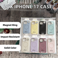 Étui de téléphone magnétique en silicone de couleur pure de luxe D&J pour 11-17 Pro Max, résistant aux chocs