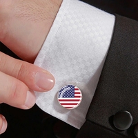 Fabricant 287 Pays Drapeau Conception Bouton de Manchette Conception Personnalisée Boutons de Manchette Boutons de Manchette pour Hommes