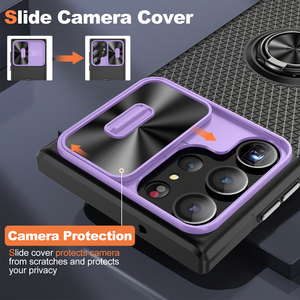Soporte Magnético para Teléfono Móvil para Automóvil, Funda para Samsung <span class=keywords><strong>Galaxy</strong></span> S23 Ultra, Anillo Giratorio <span class=keywords><strong>360</strong></span>° a Prueba de Golpes, Cubierta Trasera para la Serie Samsung - Product Image 4