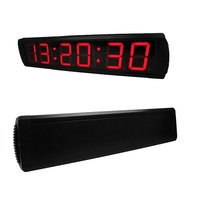 Jam Dinding Digital Industri Besar GANXIN LED 4 Inci Termasuk Fitur Hitung Mundur, Hitung Naik, Stopwatch, Serbaguna untuk Pabrik, Gym, dan Penampil Waktu