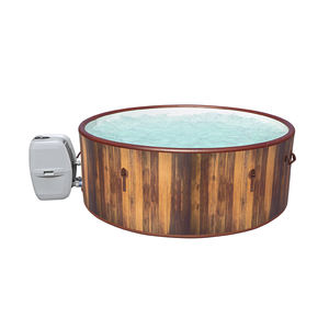Bestway 60025 Morden <span class=keywords><strong>Helsinki</strong></span> Smart AirJet Plus barril marrón al aire libre redondo inflable plegable <span class=keywords><strong>Spa</strong></span> bañeras - Product Image 1