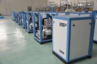 Petit compresseur d'air monophasé silencieux 220/230/240V 8 ~ 10 bar 4 kW 5.5 HP 360L/min PM VSD à vis rotative avec réservoir récepteur d'air