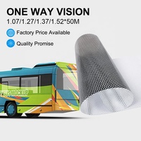 Film de fenêtre auto-adhésif permanent en vinyle perforé blanc LETOP, imprimé à sens unique, pour la confidentialité, en PVC et papier