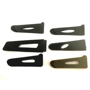 Back To Back <b>Hook</b> And Loop Sleeve Tabs Single Hole <b>Self</b> <b>Adhesive</b> For Garment Apparel Industry Injection Molding Straps - Product Image 3
