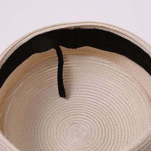 Nouvelle Arrivée 2026 – Chapeau Béret en Paille Tressée d'Été, Chapeau de Peintre Tendance, Chapeau de Marin pour <span class=keywords><strong>Femme</strong></span>, Chapeau Pillbox Style Japonais - Product Image 4