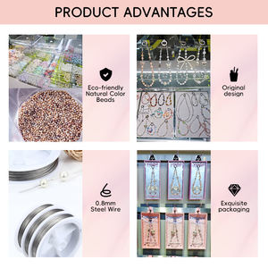 Perline di cristallo perla farfalla <span class=keywords><strong>argento</strong></span> fai da te catena per cellulare corda Anti-smarrita per personalizzare cordino da polso cinturino portatile - Product Image 2