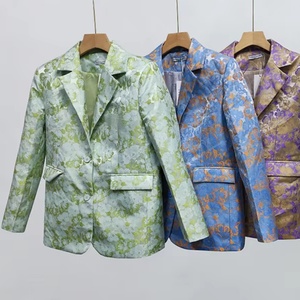 Trajes de Negocios para Mujer al por Mayor, Personalizados OEM, de un Solo Botón, Tejidos, Antiarrugas, de Manga Larga, Color Sólido, Casuales - Product Image 1